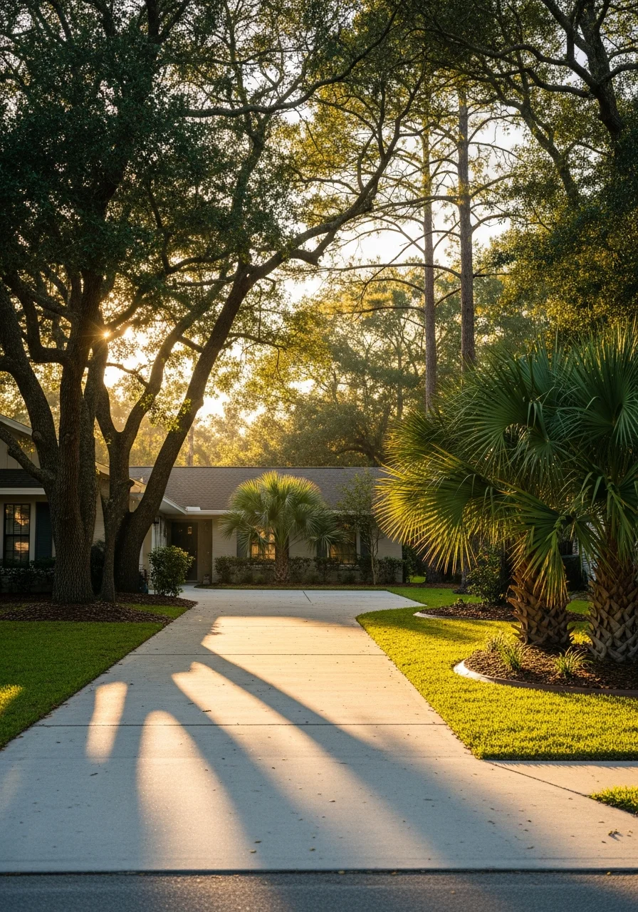 Well-maintained home exterior in Lake City with landscaping and driveway.